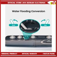 Gambar Hisense Mesin Cuci 2 Tabung mesin cuci hisense Twin Tub 8 kg hisense WSRB8013UB dari Jaya Berkah Electronic undefined 5 Tokopedia
