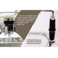 Gambar Alat Pembuat Kopi Siphon Coffee Maker Syphon Manual Brew Vacuum Pot 5 Cups 500ml Black (1 Set) dari masterkopimalang undefined 4 Tokopedia