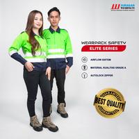 Gambar Juragan Wearfacts - Wearpack Safety Lengan Panjang Warna Hijau Stabilo kombinasi Navy - S dari Juragan Wearfacts Store undefined 1 Tokopedia