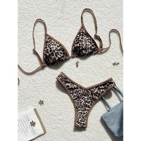 Gambar Summer Leopard Print Sexy Swimsuit Bikini Swimsuit Set For Beach Vacation Suitable For Women - brown, XS dari riyukashop542 undefined 1 Tokopedia