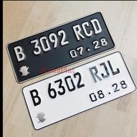 Gambar PLAT NOMOR MOTOR BAUT TANAM DAN PLAT NOMER MOTOR STANDAR TIMBUL CUSTOM DP09 - Putih Baru, 1 plat dari VARIASI 66 STORE undefined 4 Tokopedia