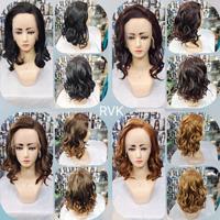 Gambar Wig Keriting Panjang Sebahu Tanpa Poni Rambut Palsu Curly Pendek - LW RVK Brown dari Badcha Room undefined 1 Tokopedia