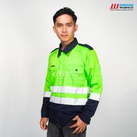 Gambar Juragan Wearfacts - Wearpack Safety Lengan Panjang Warna Hijau Stabilo kombinasi Navy - S dari Juragan Wearfacts Store undefined 3 Tokopedia