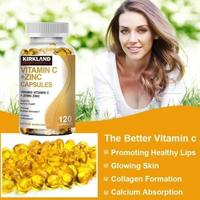 Gambar Kirkland Vitamin C 1000Mg With Zinc 20Mg Capsules For Supports Cellular Energy Production And Collagen Formation, Immune System Support Untuk Mendukung Produksi Energi Seluler Dan Pembentukan Kolagen, Dukungan Sistem Kekebalan Tubuh 120Pcs dari Zulmaoktavia undefined 3 Tokopedia