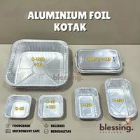 Gambar Aluminium Foil Kotak P-258 Tempat Dimsum Mentai Rice Macaroni Schotel Pastel Tutup Pastup Pasta Spagheti Brulee Lasagna Puding / Aluminium Foil Tray Kotak / Wadah Aluminium Kotak Kecil / Loyang Aluminium Foil Kotak Mini dari Blessing Packindo undefined 3 Tokopedia