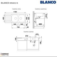 Gambar BLANCO DINAS 8S PAKET PROMO 2 dari Lisa Sanitary undefined 3 Tokopedia