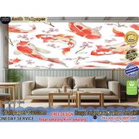 Gambar TERBARU Wallpaper & Wallstiker Custom 3D Tema Ikan Koi | Ikan Hias | Ruang Tamu | Hiasan Ruang Tamu MURAH - D, STIKER GLOSSY dari Shanumstore25 undefined 2 Tokopedia