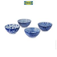 Gambar IKEA ENTUSIASM Mangkuk Minimalis Berpola/Biru 12cm Isi 4pcs dari IKEA Indonesia undefined 2 Tokopedia