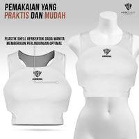 Gambar Pelindung Dada Karate Wanita Hook Body Protector Karate Pelindung Badan Dada Karate Ladiest Chest Body Vest - CPKFH-01-WHITE, XS dari Knuckles Fight Store undefined 3 Tokopedia