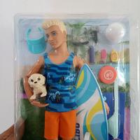 Gambar Barbie Malibu Ken Surf Surfing Doll with Puppy Mainan Boneka Anak Original Mattel dari Didoet Shop undefined 2 Tokopedia