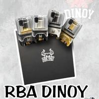 Gambar Dinoy Dot Pro RBA For DotAio Black Silver Authentic By Dinoy - Black Gold  dari Dagger Vape Cibitung undefined 1 Tokopedia