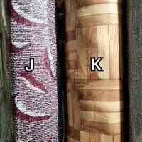Gambar Perlak lantai Karpet Vinyl Sponge meteran tebal 1,2 mm motif kayu coklat hijau lebar 2 meter - Catur, 1x2m dari COTTON IN undefined 3 Tokopedia