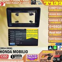 Gambar [SIAP KIRIM] PAKET HEADUNIT ANDROID 9 INCH + FRAME + SOKET PNP HONDA MOBILIO 2014 TOPWAY T133 RAM 6GB-ROM 64GB-IPS QLED-FAN-ANDROID AUTO-CARPLAY-SPLIT SCREEN-AHD 1080P-DOUBLE DIN HEAD UNIT ANDROID RAM 4GB ASLI TERMURAH ANTI LEMOT - Tanpa Kamera, Paket Lengkap dari Willy Store id market undefined 4 Tokopedia