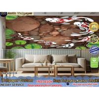 Gambar TERBARU Wallpaper & Wallstiker Custom 3D Tema Ikan Koi | Ikan Hias | Ruang Tamu | Hiasan Ruang Tamu MURAH - D, STIKER GLOSSY dari Shanumstore25 undefined 3 Tokopedia