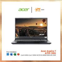 Gambar Acer Aspire 7 A715-59G [Core i5-12450H|Core i7-12650H/15,6" IPS FHD/8|16GB/512GB/W11H/OHS21] dari C2U STORE undefined 1 Tokopedia