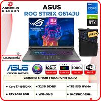 Gambar Asus ROG Strix G16 G614JU Intel Core i7-13650HX RTX4050 6GB/ 32GB 1TB SSD 16.0-inch Full HD 165Hz 100% sRGB - Tanpa Paket, 16GB/512GB dari Agres ID Cilegon undefined 1 Tokopedia