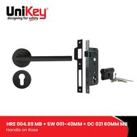 Gambar UniKey Handle Set Exclusive HRE 004.69 MB+SW 001-40MM N MB+DC 021-60MM MB komplit set dari Unikey Official Shop undefined 1 Tokopedia