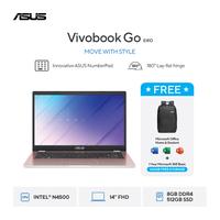 Gambar Asus Vivobook Go 14 E410KA [Intel N4500|RAM 8GB|SSD 512GB|Win11|OHS24+365] - RosePink dari megacom.id undefined 1 Tokopedia