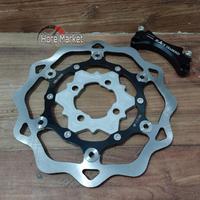 Gambar PROMO NEW PRODUCT PIRINGAN CAKRAM BLACK DIAMOND LUBANG 4 VARIO 125 150 / BEAT / SCOOPY / GENIO MODEL GALFER 260MM BEAT FI ESP KARBU DELUXE STREET CLICK LET"S ORDER & PROCESSED IMMEDIATELY dari ZIG ZAG MOTORS undefined 4 Tokopedia