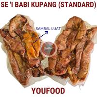 Gambar LEZAT Daging Babi Sei Asap Khas Kupang + Sambal Luat 500g - SEI SAMCAN dari Lezzatos Store undefined 3 Tokopedia