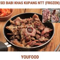 Gambar LEZAT Daging Babi Sei Asap Khas Kupang + Sambal Luat 500g - SEI SAMCAN dari Lezzatos Store undefined 1 Tokopedia