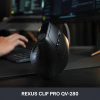 Gambar Rexus Clif Pro QV-280 Mouse Vertikal Wireless dengan LED Screen Indicator Kontrol Sentuh 3 Koneksi Bluetooth & 2.4 GHzc untuk Laptop Windows Mac Computer Baterai dari Click & Go Tokopedia undefined 1 Tokopedia