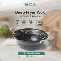 Gambar ROSCHEL Deep Fryer Wok 20CM Wajan Penggorengan Anti Lengket dari Bengawanwae undefined 2 Tokopedia