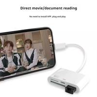 Gambar Card Reader 4IN1 SD+TF+OTG  Camera Memory Storage Card Available With Lightning To SD TF OTG Available With IPhone 14 13 12 11, IPad Air 1 2 Adapter Computer dari Metoocel undefined 2 Tokopedia