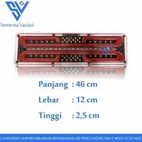 Gambar [BEST QUALITY] LAMPU STOP LAMP VARIASI STOPLAMP REM BELAKANG SEIN RUNNING LED TRUK MODEL KUPU-KUPU 46 CM 24 VOLT dari Pura Vida Palace undefined 1 Tokopedia