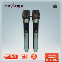 Gambar Advance MIC 207 Profesional 2 Mic Wireless Microphone Karoke Mic Duet dari HEALTH CCARE undefined 5 Tokopedia