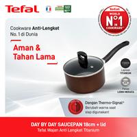 Gambar Tefal Day by Day Saucepan 18cm+ lid - Panci Wajan Penggorengan - + Frypan 20cm dari Tefal Indonesia Official undefined 2 Tokopedia
