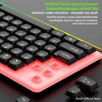 Gambar Ximin Kombo Keyboard dan Mouse Gaming dengan Lampu RGB Cahaya / Termasuk Mouse dan Keyboard - Keyboard Mekanikal untuk PC Desktop dan Laptop - Kabel USB / Keyboard Komputer Berkualitas Tinggi - Putih TX-35 dari Luma-store1 undefined 5 Tokopedia