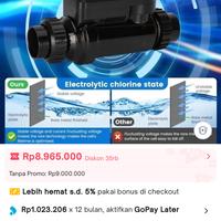 Gambar EMAUX SALT CHLORINATOR SMART 20 GRAM SALT CHLORINATOR 20GRAM SALT CHLORIN GENERATOR SALT CHLORINATOR GENERATOR 20 GRAM SALT CHLORIN GARAM KOLAM RENANG dari JAKARTAMANUALTECH undefined 5 Tokopedia