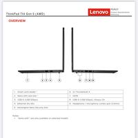 Gambar ThinkPad T14 Gen 5 AMD 21MC005YID Ryzen 7 PRO 8840U 32GB 1TB Windows 11 Pro AI NPU Radeon 780M Graphics Lenovo T-14 G5 / Gen5 DDR5 SSD dari Sumber Berkat Abadi SBA undefined 2 Tokopedia