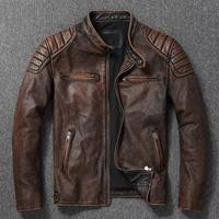 Gambar BRO STORE - Jaket Kulit Asli-Jaket Motor Kulit DombaAsli 100%-Jaket Kulit Domba Garut-Jaket Kulit Pria Biker Touring - Tan, XS dari Bro_Store ID undefined 5 Tokopedia