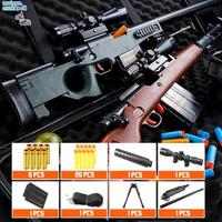 Gambar Kualitas No 1 Mainan Anak Sniper Gun Nerf Tembakan AWM KAR Soft Bullet AWP 109Cm - Water gel Packing Aman - AWM Hijau dari Sinaga Store1 undefined 5 Tokopedia