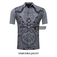 Gambar BATIK ARKANZA Motif Samudra Jagat Kemeja Batik Pria Lengan Panjang Pendek Slimfit Premium Full Lapis Furing - Panjang, S dari BATIKARKANZA.ID undefined 2 Tokopedia