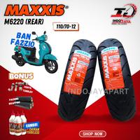 Gambar PRODUK TERBARU! BAN TUBELESS MAXXIS UNTUK FAZZIO M6220 (110/70-12) FRONT AND REAR / ORIGINAL MAXXIS / BAN LUAR TUBLES / TUBBLES / M-6220 / M 6220 dari Marsyshop1818 undefined 1 Tokopedia