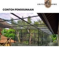 Gambar Jaring Paranet 75% Anti UV Grade A 1 Roll / Jaring paranet Peneduh Sinar Matahari dan Hujan - Lebar 2M dari Cloud Nine Plaza undefined 5 Tokopedia