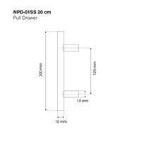 Gambar NOBLEZA Gagang Tarikan Laci Kabinet Lemari Bulat Kotak Stainless Furniture - TL-N0112 dari Nobleza Hardware undefined 5 Tokopedia