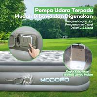 Gambar 【Gratis Ongkir】MODOFO Outdoor Matras Kasur Pompa Matras Pompa Kasur Tidur Outdoor Portable Tidur Angin Bisa Tahan 200*180*40 Inflatable Bed Pompa Tiup Double/Single Air Bed Biru Abu-abu - 190*100*25 dari Soarfly Outdoors undefined 4 Tokopedia