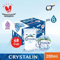 Gambar Crystalin 200 ml Cup Air Mineral (1 box isi 48 cups) Halal Indonesia pH 8 Bersertikat 2x Lebih Aman dari Orang Tua Group dari CikiniMart undefined 1 Tokopedia