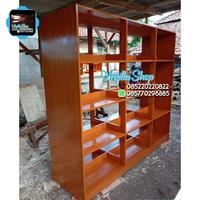 Gambar Rak buku perpustakaan 2 Muka dari Aqilla&#39;Shop undefined 1 Tokopedia