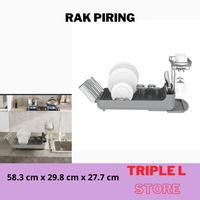 Gambar INFORMA Rak Piring Tempat Pengering Piring Gelas Sendok Abu dari triple L.Store undefined 1 Tokopedia