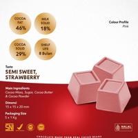 Gambar Schoko Strawberry Chocolate Couverture Cube - 1 Kg / Kovertur Dadu Ready Stok Terbaik dari Adit_SNACK undefined 3 Tokopedia