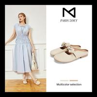 Gambar Paris Zoey Zoelle Mules Flatshoes Wanita Coklat Putih Simpel Elegan Pzx2223301 Sepatu Sendal - Aprikot, 36 dari cv putramandiri09 undefined 1 Tokopedia