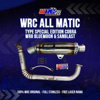 Gambar WRC KNALPOT  RACING TYPE SPECIAL EDITION COBRA WR8 BLUEMOON & SANBLAST ALL MATIC FREE REQUEST 100% WRC ORIGINAL / FREE LASER NAMA / FREE REQUEST SUARA / WRC RACING EXHAUST / WRC KNALPOT INDONESIA / KNALPOT MOTOR / FREE STICKER - INLET 38 dari tukangknalpot undefined 1 Tokopedia