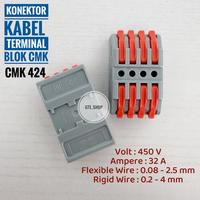 Gambar Konektor Kabel listrik Terminal Block Connector CMK Wago Penyambung Kabel Split Wire Connector - 1 TO 1 dari GTEShop undefined 5 Tokopedia