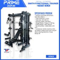 Gambar Smith Functional Trainer Total - Multi Gym Fitness Machine Power Rack + Adjust Bench dari Bodymaster.ID undefined 2 Tokopedia