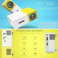 Gambar PROMO 【Flash Sale!!!】Raja bayi Mini Proyektor YG300 Proyektor LED 1080 P Portabel Mini Projector Bioskop Bioskop Rumah Terbuka dengan PC Laptop USB/SD/AV/HDMI Pocket Input untuk TV Video Game Film Party Home Entertainment Pico Projector - Kuning Putih - 2 dari supermie004 undefined 2 Tokopedia